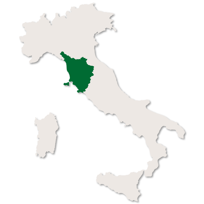 Location of Tuscany